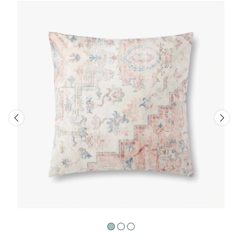 Loloi brand new vintage print throw pillow